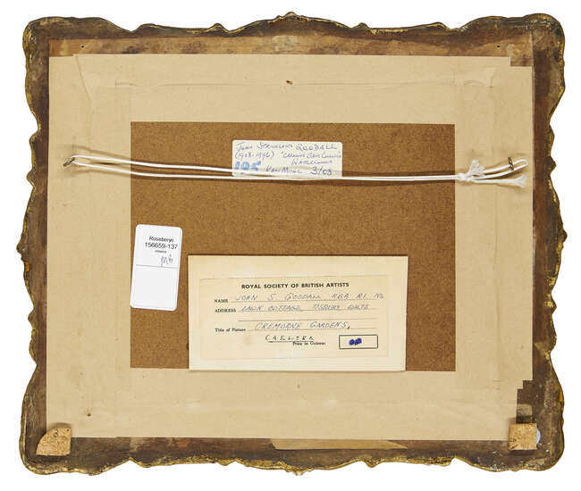 
	
		John Strickland Goodall RBA RI NS, 
		British 1908-1996- 
		
		Cremorne Gardens,...