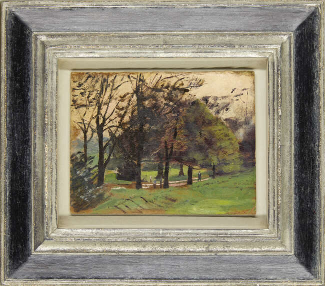 
	
		Carel Weight, 
		British 1908-1997- 
		Evening, Mill Hill (Barnes) c.1944; 
		oil on...