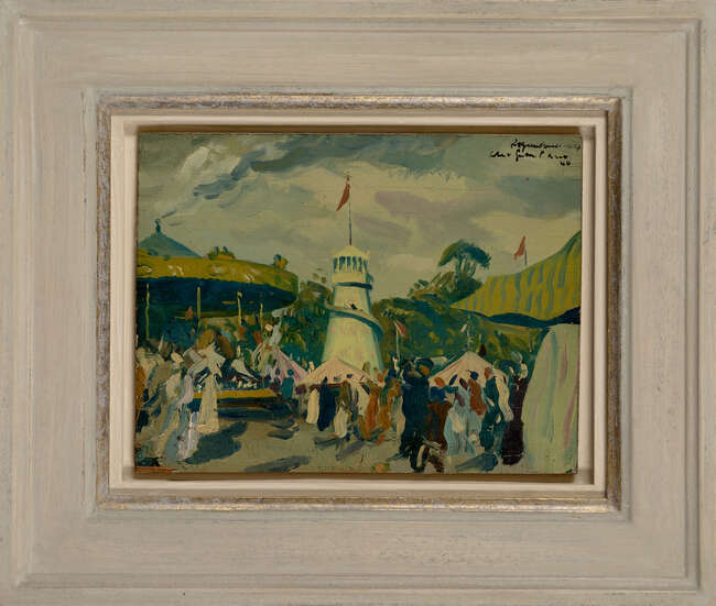 
	
		Robert Duckworth Greenham RBA ROI, 
		British 1906-1976 - 
		 
		The Fun Fair, Paris,...