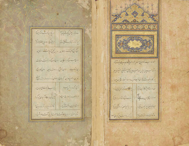 
	
		Two works by Khwajah &#39;Abdullah Ansari (D. 481/1088 AD) signed Shah Qasim, Safavid Herat,...