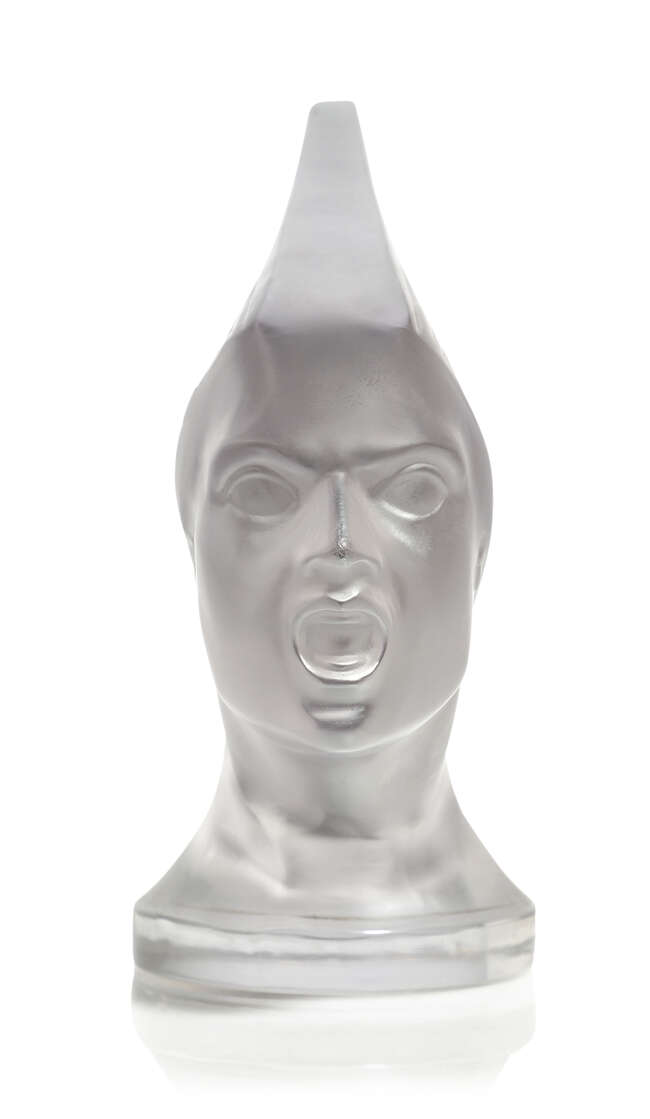 
	
		René Lalique (1860-1945), a clear and frosted car mascot
		&#39;Victoire&#39; No. 1147, weak...