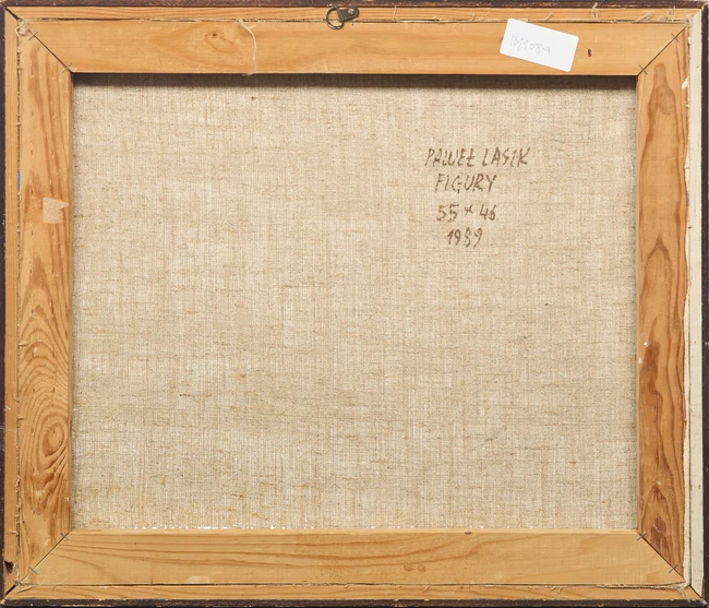 Paweł Lasik, Polish b.1941 - Figury, 1989; oil on canvas, signed and dated lower right 'LASIK...