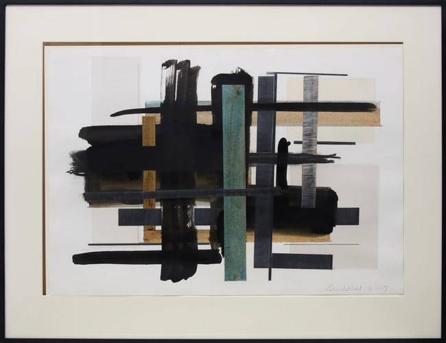 Richard Kidd, British 1952- 2008, Abstract, 1989; mixed media on wove, signed and dated 14.11.89...