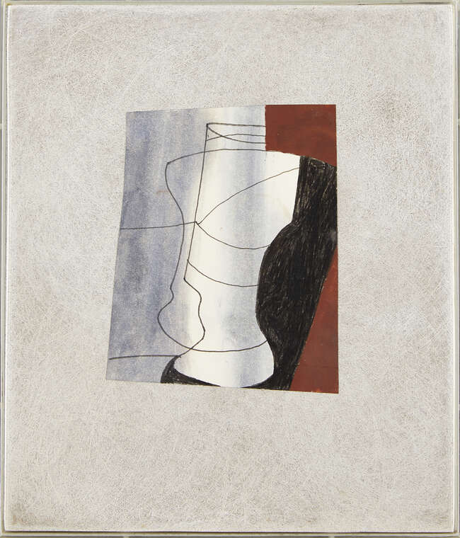 
	
		Ben Nicholson OM, 
		British, 1894-1982- 
		Black and Brown, 1981; 
		oil ink and wash on...