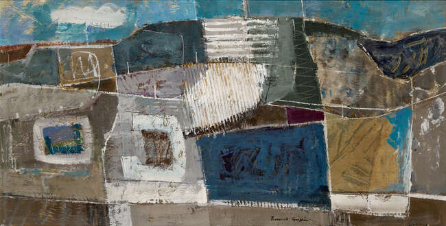 
	
		Frederick Griffin, 
		British 19061976 - 
		 
		Downland, Sussex; 
		 
		oil and...