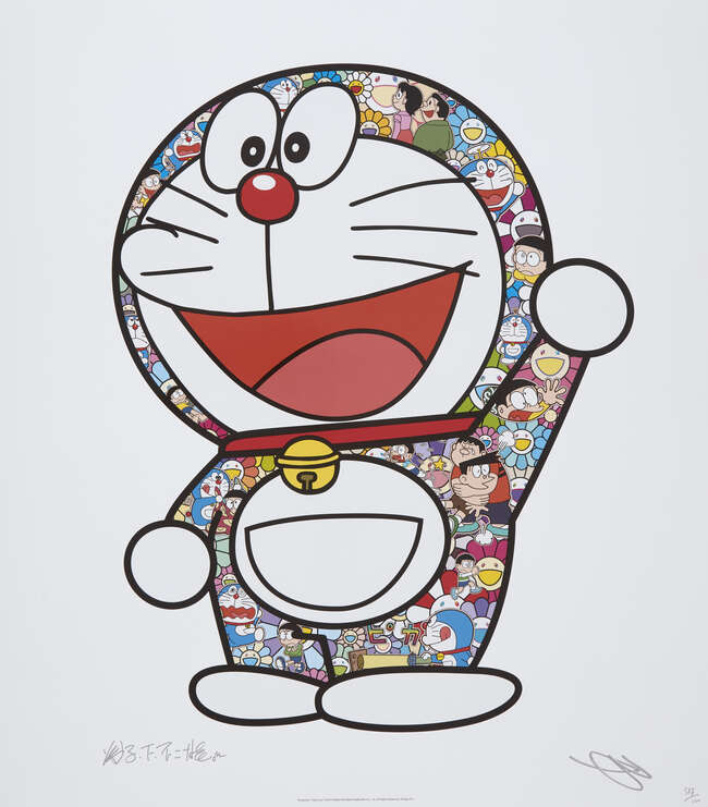 
	
		Takashi Murakami, 
		Japanese b.1962- 
		 
		Doraemon: Thank You, 2018; 
		 
		offset...