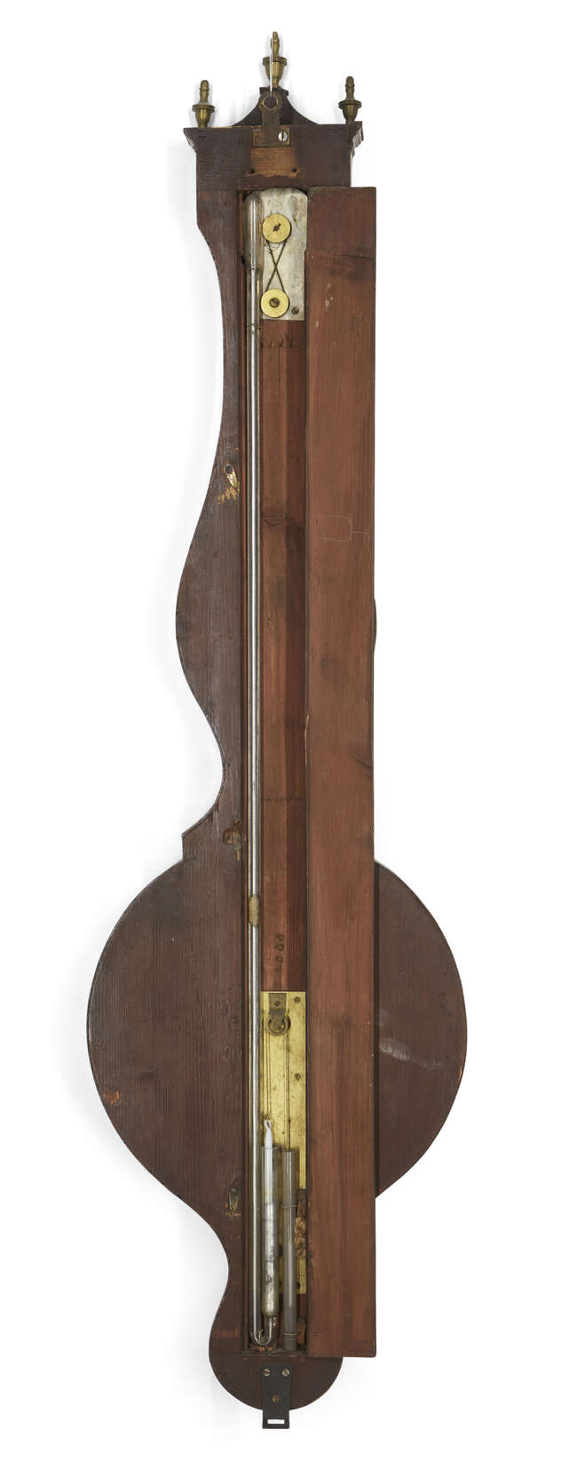 
	
		A George III burr-yew wheel barometer, by James Gatty, London, c.1800, the case with...