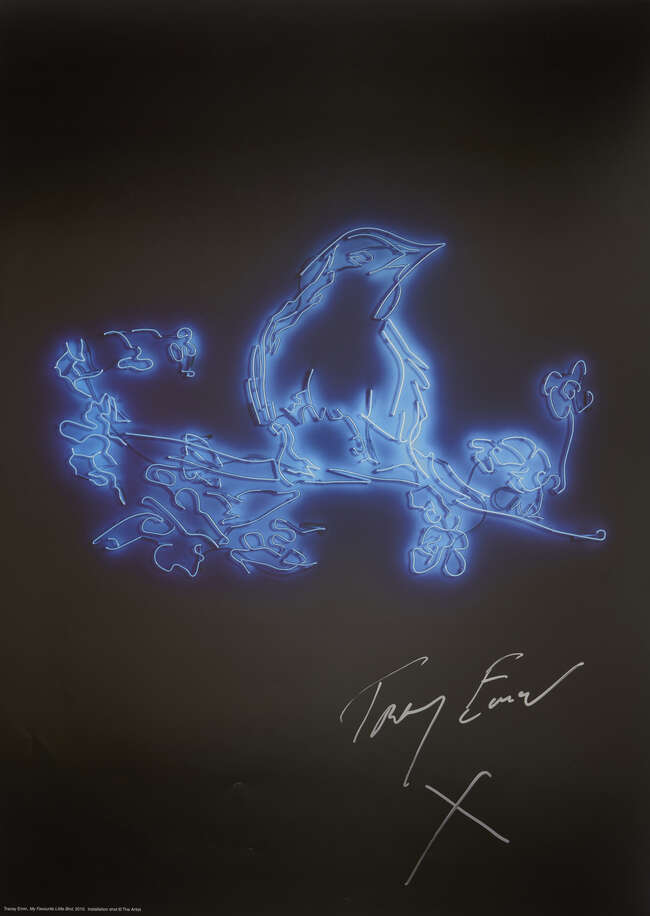
	
		Tracey Emin CBE RA, 
		British b.1963- 
		 
		My Favourite Little Bird, 2015; 
		 
		