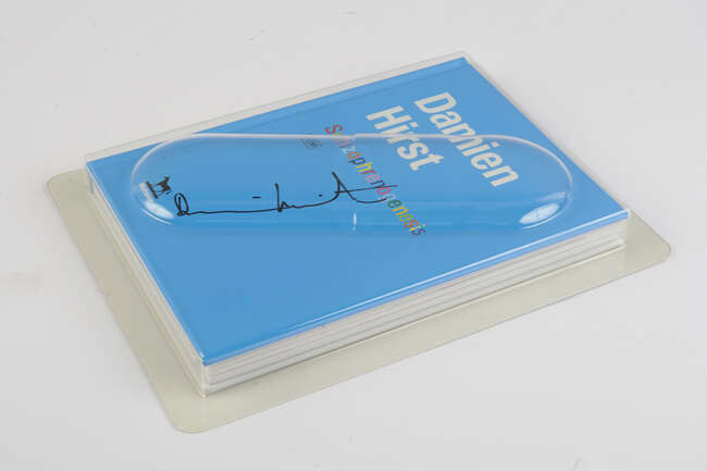 
	
		Damien Hirst,
		British b. 1965-
		 
		Schizophrenogenesis (Book), 2017;
		 
		book in...
