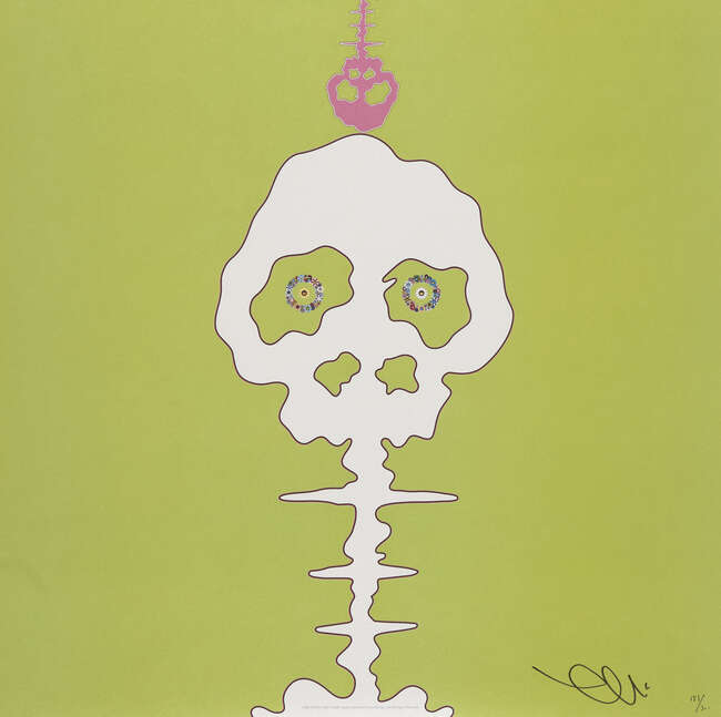 
	
		Takashi Murakami, 
		Japanese b.1962- 
		 
		Time Bokan- black, Time Bokan- green,...