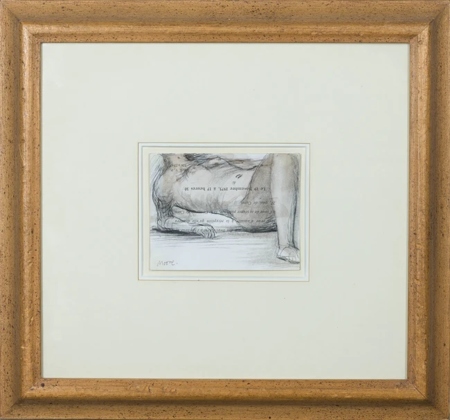 Henry Moore, British, 1898-1986 - Reclining woman, 1978; wash, charcoal and pencil on card,...