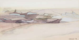 
	
		Ken Symonds, 
		British 1927-2010- 
		 
		Field Shapes, Penwith; 
		 
		watercolour...