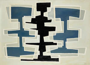 
	
		Jan Schreuder, 
		Dutch 1904-1964 - 
		 
		VII, 1957; 
		 
		oil on canvas, signed,...