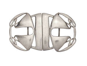 
	
		Archibald Knox (1864-1933), a Liberty & Co Arts and Crafts silver buckle
		Mark of...