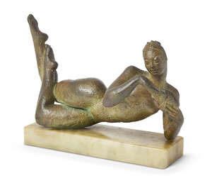 
	
		Dora Gordine,
		Estonian/British 1895-1991-
		 
		Sea Rose;
		 
		bronze with marble...