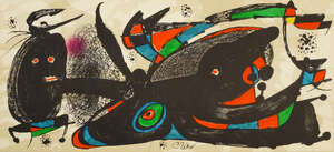 
	
		Joan Miro, Spanish 1893-1983- Miro as Sculptor. Composition for Great Britain & Miro as...