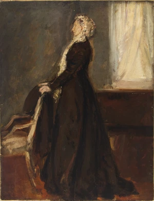 Dame Ethel Walker,&nbsp;British 1861-1951 -&nbsp;Sketch for 'The Stepmother', c.1899;&nbsp;oil on canvas, 93 x 71.3...