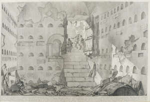 Giovanni Battista Piranesi, 
		Italian 1720-1778- 
		 
		Camera Sepolcrale, [Wilton-Ely 373], 1750-56; 
		 
		etching on laid paper, from the Camera Sep