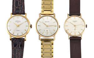 
	
		Three mechanical wristwatches, comprising: one by Longines, the circular dial with baton...