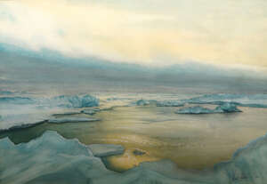 
	
		Sir Walter William Herbert, 
		British 1934-2007- 
		 
		The North Pole; 
		 
		