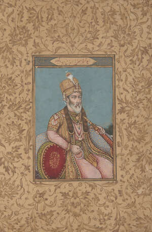 
	
		A portrait of Bahadur Shah Zafar the last Mughal Emperor (24 October 1775  7 November...