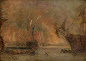 
	
		George Chambers, 
		 
		British 1803-1840- 
		 
		The Bombardment of Algiers, 27...