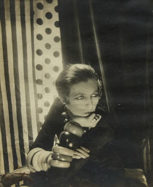 Sir Cecil Beaton,&nbsp;British, 1904-1980,&nbsp;
Nancy Cunard;&nbsp;
silver gelatin print, signed in black pen,...