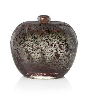 
	
		Maurice Marinot (1882-1960), a cased and internally decorated glass Flacon without...