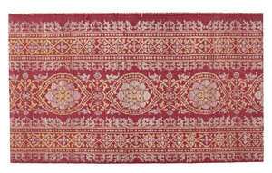 
	
		A rare silk Lampas border fragment, Western India, probably Ahmedabad,  late 16th-early...