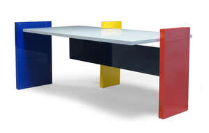 
	
		Danilo Silvestrin (Italian b.1942), a "Hommage a Mondrian" desk for Rosenthal Einrichtung