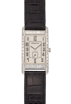 Audemars Piguet. An 18ct white gold set manual wind wristwatch&nbsp;Reference 95571, Circa 199022...