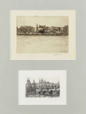 
	
		James Abbott McNeill Whistler, 
		American 1834-1903- 
		 
		Little Putney No. 2...