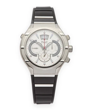 Piaget. A titanium automatic dual time calendar flyback wristwatch&nbsp;FortyFive, Reference P10534,...