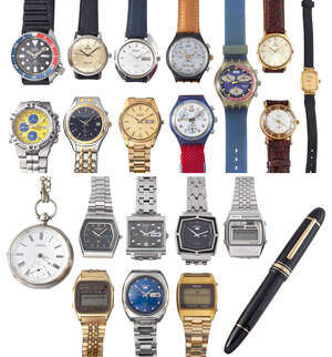 
	
		A group of assorted wristwatches including a Seiko Diver's Tachymeter gentleman's...