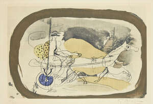 
	
		Georges Braque, 
		French 1882-1963-
		 
		The Chariot,
		 
		offset lithograph in...