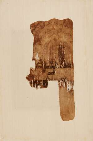 A Fatimid silk and linen tiraz textile fragment, Egypt or North Africa, 10th century, of roughly...