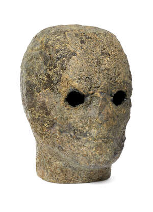 
	
		Carmen Dionyse (Belgian 1921-), a stoneware head 
		c.1985, unsigned 
		A stoneware...