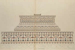 
	
		Shah Jahan's Tomb, by an Agra artist, India, early 19th century, watercolour on paper,...