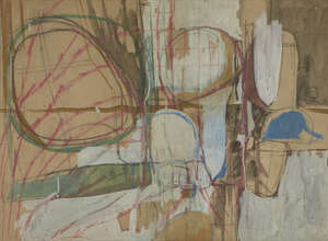 
	
		Henry Mundy, 
		British 1919-2019 - 
		 
		Untitled, c.1962-63; 
		 
		gouache and...