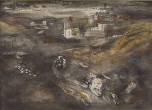 
	
		John Piper CH, 
		British 1903-1992 - 
		 
		Portland, c.1950; 
		 
		pen, ink and...