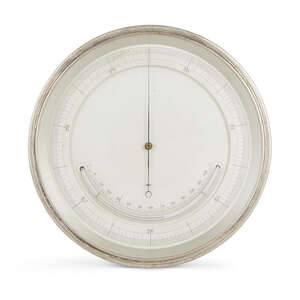 
	
		The Collection of Michael Sim  lots 113-385
		 
		A silver plated ships aneroid...
