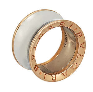 
	
		A bi-colour Anish Kapoor 'B.Zero1' ring, by Bulgari, the broad hoop with polished waisted...