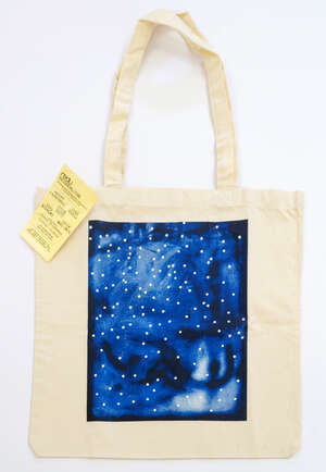 
	
		Lucien Smith, 
		American b.1989- 
		 
		Blue (limited edition tote bag), 2010; 
		 
		