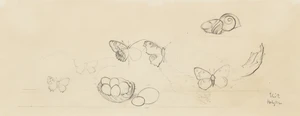 Eliot Hodgkin, British 1905-1987 - Study for 'Idyll', c.1954; pencil on paper, stamped with signature lower right 'Eliot Hodgkin', 16.8 x 43.5 cm (ARR) Pro