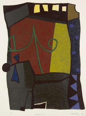 
	
		Clyde Hopkins, 
		British 1946-2018-
		 
		Englander II (i), 1999;
		 
		unique...