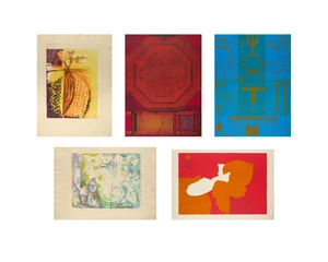 Eric Malthouse,&nbsp;British 1914-1997,&nbsp;Constriction Variation, 1967;&nbsp;screenprint in colours on wove,&nbsp;