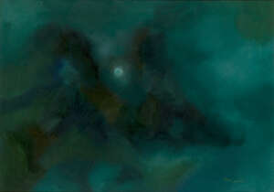 
	
		William John Bertram Newcombe, 
		Canadian 1907-1969 - 
		All Halo'd, 1968; 
		 
		oil on...