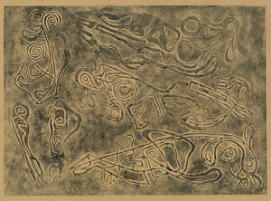 
	
		Karl Otto Gotz, 
		German 1914-2017- 
		Untitled, c.1946; 
		lithograph on wove, image...