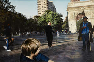 
	
		Boyd & Evans,
		British b. 1944/1945-
		
		Washington Square, 1980;
		 
		acrylic on...