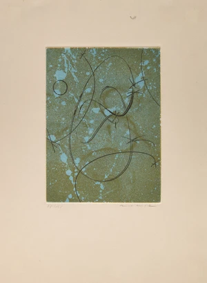 Max Ernst,&nbsp;German 1891-1976,&nbsp;
Homage to Marcel Duchamp, 1970;&nbsp;etching with aquatint in colour on...